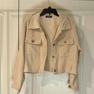 Sparrow Beige Corduroy Utility Jacket